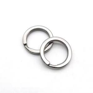 YYX plat fendu anneaux porte-clés connecteur porte-clés métal porte-clés bijoux à bricoler soi-même porte-clés - Product Image 1