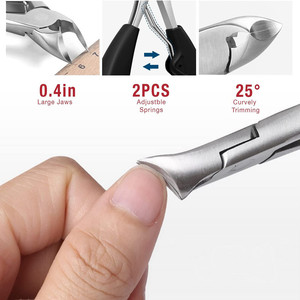 Hot Sale Personal <b>Pedicure</b> Care <b>Tools</b> Stainless Steel Big Size Nail Cuticle Claus Remover Nail Nipper Set - Product Image 3