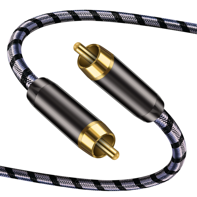 HiFi 5.1 Spdif Stereo Audio Cable Coaxial Digital Home Theater TV Car RCA Male Male Subwoofer Cable VGA Video Speaker Cable