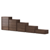 Commode de rangement multifonctionnelle en bois massif de style design intérieur moderne pour salon et chambre à coucher