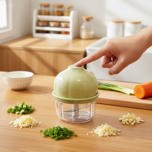 Mini hachoir à <span class=keywords><strong>ail</strong></span> électrique rechargeable, robot culinaire, lame en acier inoxydable, accessoires <span class=keywords><strong>de</strong></span> cuisine pour légumes - Product Image 2