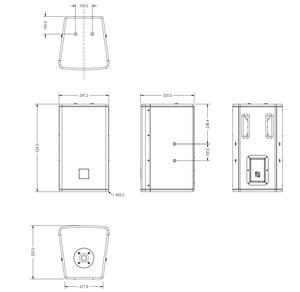 10 inch passieve 2-weg full-range professioneel audiosysteem, 8 ohm, voor binnengebruik - Product Image 5