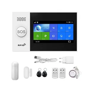 Graffiti APP remote control wireless GSM+WiFi alarm intelligent security alarm system 2G