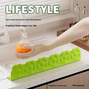 Paraspruzzi per Cucina, Barriera per Piscina, Divisorio a Forma di Prugna, Protezione per Lavabo e Piano di Lavoro in PP Antiolio ad Alta Adesione - Product Image 6