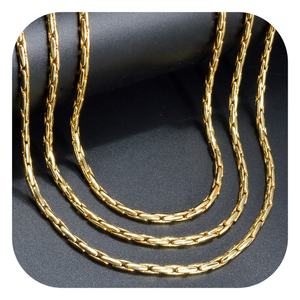 Dubai Wholesale Trendy Fashion Jewelry 18K Gold Plated Brass Link <b>Chain</b> Necklace Unisex - Product Image 1
