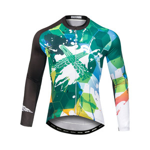 Maillot de cyclisme GREEN SERIES avec motif en sublimation intégrale, tissu respirant à séchage rapide, logo personnalisé pour le cyclisme sur route, VTT et loisirs - Product Image 1