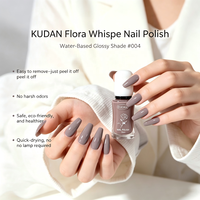 Vernis à ongles KUDAN 20Y Factory Taupe Nude Peel Off à base d'eau, séchage rapide, faible odeur, CPNP HALAL ISO22716, vente en gros OEM, faible MOQ