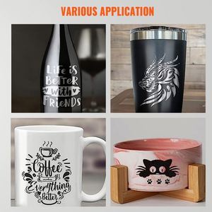 Vevor CO2 CNC ébauches Machine graveur Laser à axe rotatif pour métal verre acrylique MDF cristal facile à utiliser prend en charge AI DXF PLT - Product Image 6