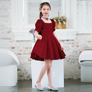 Robes de demoiselle d'honneur rouges de haute qualité pour filles, robes de fête blanches pour enfants, vêtements de princesse pour mariage - Product Image 4