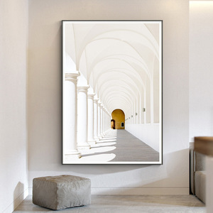 Dipinto in Porcellana Cristallina Classico Europeo con Motivo Architettonico per Decorazione <span class=keywords><strong>di</strong></span> Soggiorno e Ufficio - Product Image 2