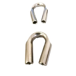 Stainless Steel Wire Rope Ferrule 304 European Style <b>U</b> Shape <b>Clamp</b> Adapter Customizable Size - Product Image 1