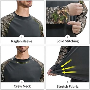 Chemises de sport unisexes grande taille pour la pêche, sublimation, Spandex/Polyester, UPF 50, SPF, respirantes, manches longues, protection contre les éruptions cutanées, randonnée en plein air - Product Image 4
