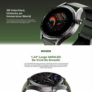 Infinix XWatch N4 นาฬิกาอัจฉริยะหน้าจอสัมผัส AMOLED ขนาด 41-43 มม. ตัวเรือนสแตนเลส สายหนัง สำหรับทุกเพศ พร้อมฟังก์ชั่นติดตามสุขภาพ - Product Image 3