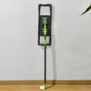 Essuie-glace télescopique en <span class=keywords><strong>microfibre</strong></span> avec <span class=keywords><strong>balai</strong></span> à poussière à tête rotative pour le nettoyage des sols. - Product Image 2