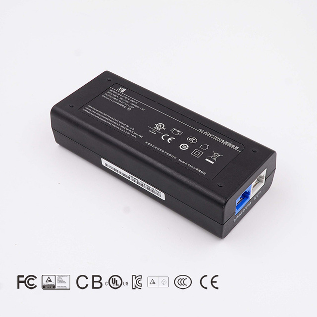 24W 35W 90W 10/100/1000Mbps 19v 1.26A Passive Poe Injector Desktop CPE IP Camera Computer Poe Supply Adapter for Ethernet