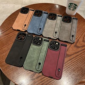เคสโทรศัพท์แบบผ้ากำมะหยี่หนัง TPU+PC สไตล์ Ins พร้อมสายคล้องมือและลายวิวเมืองสำหรับ 16 <span class=keywords><strong>Pro</strong></span> - Product Image 1