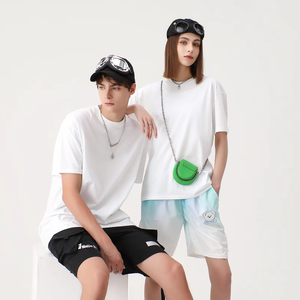 เสื้อยืดผู้หญิงคุณภาพสูง ผ้าฝ้าย 100% น่ารัก ทรงหลวม พิมพ์ลายโลโก้ เสื้อซัมเมอร์สั่งทำได้ ขายส่ง - Product Image 1