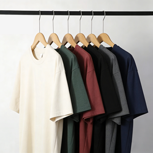 เสื้อยืดผู้ชายไซส์ใหญ่ เสื้อยืดเนื้อหนา สีดำ คุณภาพสูง ทรงบ็อกซี่ ลายกราฟิก เสื้อยืดโอเวอร์ไซส์ ผ้าสักหลาด เสื้อยืดผู้ชายแบบสั่งทำ - Product Image 4