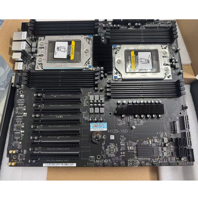 Huananzhi H12D-16D Server Motherboard for 7002/7003 Series 16 DDR4 Slots Max 4TB 7 PCIe 4.0 X16
