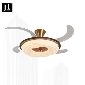 Ventilador de Techo con Luz de Diseño para Dormitorio de Hotel, Decorativo, de 42 y 48 Pulgadas, Diseño Clásico para Interiores, con Luz y Control Remoto - Product Image 3