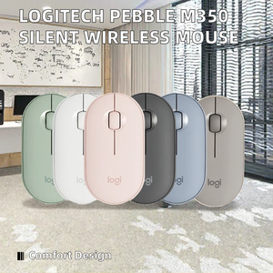 สำหรับ <span class=keywords><strong>Logitech</strong></span> Pebble <span class=keywords><strong>M350</strong></span>มินิ<span class=keywords><strong>เมาส์</strong></span>แบบพกพาตามหลักสรีรศาสตร์1000dpi การติดตามออปติคอลไร้<span class=keywords><strong>สาย</strong></span>2.4กิกะเฮิร์ตซ์ USB ไฟ LED ขวา3ปุ่มเงียบ - Product Image 3
