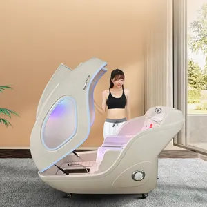 Beauty Salon Steam Heating Spa Cabin Sauna Slimming Weight Loss Light Therapy Spa Capsule with Ozone