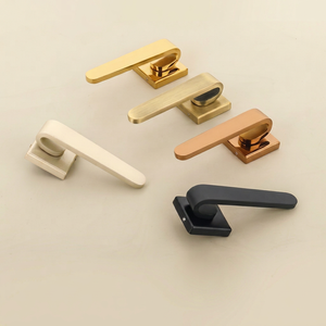 Modern Square Rose <b>Door</b> Handles <b>Locks</b> Ambidextrous Touch Control Easy Installation Premium Minimalist Design <b>Bathroom</b> Kitchen - Product Image 1