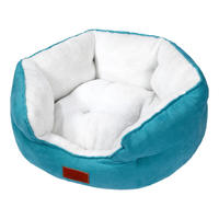 Coussin pour chien en peluche 100 % coton lavable en machine, respirant, épais, chaud, en mousse à mémoire de forme, imprimé, doux, pour l'entraînement cérébral des animaux, toutes saisons