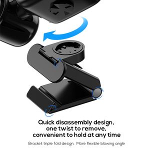 Pluska G12 Dual Head 4000mAh Rechargeable LED Light Detachable <b>Stand</b> Dashboard Seat Portable Cooling Car <b>Fan</b> - Product Image 2