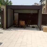 Pergola de luxe haut de gamme en alliage d'aluminium pour extérieur, imperméable, écologique, résistante aux intempéries, avec toit électrique réglable, gazebo de terrasse, garantie 7 ans