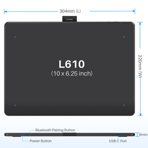 Tablette graphique électronique professionnelle Inspiroy Frego M pour ordinateur, tablette de dessin avec stylet d'apprentissage, tablette graphique sans fil L610 L610 W - Product Image 3
