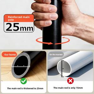 حامل معاطف معدني قائم بذاته مع 8 خطافات، تصميم إبداعي على شكل فرع شجرة، حامل معاطف قائم بذاته - Product Image 3