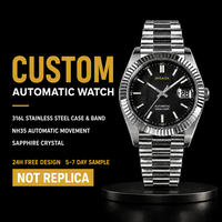 Montre de plongée ODM de haute qualité, bracelet en acier inoxydable 316L, verre saphir, luxe, étanche 10 ATM, logo personnalisé, automatique pour plongeurs