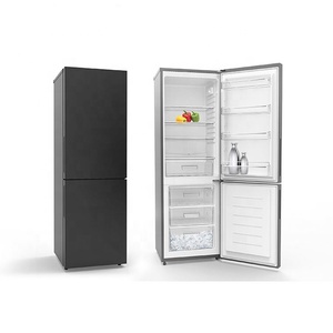318L Black Glass Door Refrigerator New Model 11 Cu Ft <b>Fridge</b> Double Bottom-freezer Refrigerators - Product Image 2