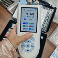 Testeur de qualité de l'eau portable multi-paramètres pH/ORP avec écran LCD, batterie au lithium, précision 0,002 pH, en plastique, OEM/ODM pour les eaux usées