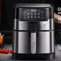 Cadeaux d'affaires noirs de qualité supérieure Cuisson sans santé de qualité supérieure Four à écran tactile en acier inoxydable Friteuse à air