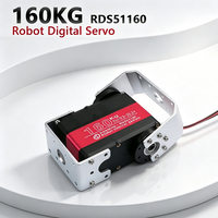 Dsservo RDS51160 185KG Servomoteur numérique double axe à couple élevé en ABS pour système de bras robotique, kit d'accessoires pour drones de course