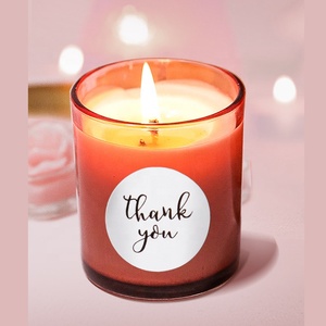 Etiquetas adhesivas de vinilo con impresión personalizada para velas, pegatinas de advertencia con logo de artículos dañinos - Product Image 3