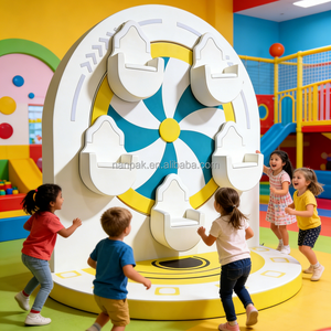 Manège interactif personnalisé en forme de grande roue pour enfants, équipement de jeu intérieur <span class=keywords><strong>à</strong></span> 5 places, idéal pour les cafés ludiques, centres commerciaux et garderies - Product Image 2