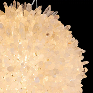 Lampadario a Sfera in Cristallo, Luci Decorative <span class=keywords><strong>per</strong></span> Soggiorno, Lampada a Sospensione Angora, Luce Pendente a Nuvola di Quarzo - Product Image 5