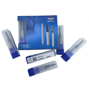 ดอกกัดโซลิดคาร์ไบด์ปลายแบน รุ่น ZCC <span class=keywords><strong>CT</strong></span> GM-<span class=keywords><strong>4E</strong></span> ซีรีส์ GM-<span class=keywords><strong>4E</strong></span>-D1.0 GM-<span class=keywords><strong>4E</strong></span>-D16.0 PM-<span class=keywords><strong>4E</strong></span>-D3.0S-G 4-F  แบบ OEM เคลือบ AlTiN ความแข็ง HRC 65HRC - Product Image 1