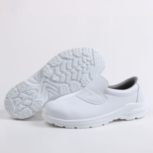 Bottes de travail antidérapantes en micro-fibres blanches Offres Spéciales <span class=keywords><strong>chaussures</strong></span> de travail légères à bout en acier pour femmes - Product Image 4