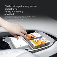Nouvelle boîte de rangement pour console centrale inférieure pour Xpeng MONA L03 2026, boîte de rangement de voiture en TPE souple imperméable, accessoire