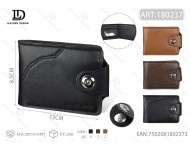 Portafoglio da Uomo in Pelle con Bottone Singolo MHT-180321 Set Regalo alla Moda - Product Image 1