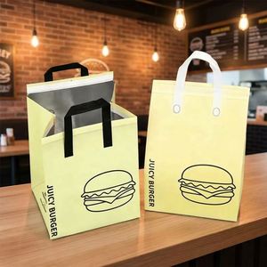 Sacs isothermes multifonctionnels pour la livraison de repas et les courses en supermarché, sacs non tissés pour hamburgers - Product Image 1