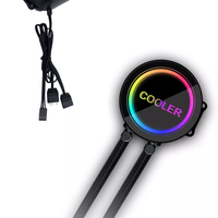 AIO Liquide CPU Refroidisseur 360mm Radiateur Ordinateur Radiateur Refroidisseur D'eau RGB Boîtier D'ordinateur 3pin Aluminium Dissipateur De Chaleur 3 Ans