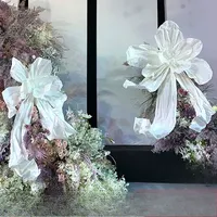 75x145cm Kertas Krep Keriput Buatan Tangan untuk Dekorasi Pernikahan & Natal, Set Latar Belakang Bunga Peony DIY