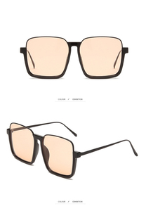 Gafas De Sol con bloqueo De luz azul para mujer, lentes De Sol De lujo con bloqueo De luz azul, De tamaño grande, <span class=keywords><strong>Retro</strong></span>, cuadradas, De medio marco - Product Image 6