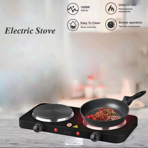 <span class=keywords><strong>Plaque</strong></span> <span class=keywords><strong>chauffante</strong></span> portable, deux plaques chauffantes solides, chauffage par induction, thermostat réglable, protection contre les incendies, utilisation domestique et extérieure - Product Image 6