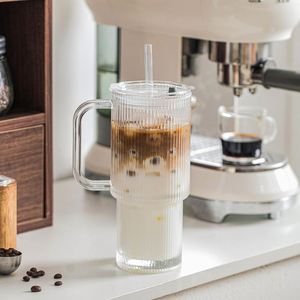 Wholesale 24oz Borosilicate Glass Beer Can <b>Cup</b> Leakproof Portable Iced Coffee Tumblers Clear <b>Reusable</b> Drinkware Microwave Safe - Product Image 4